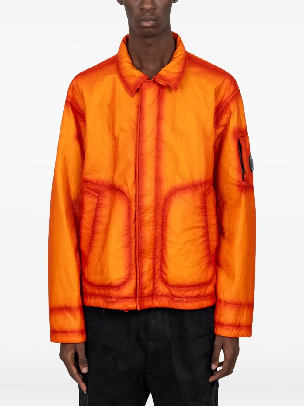 

Стеганая куртка с панелями из материала Bi-Film Feltro C.P. Company, оранжевый