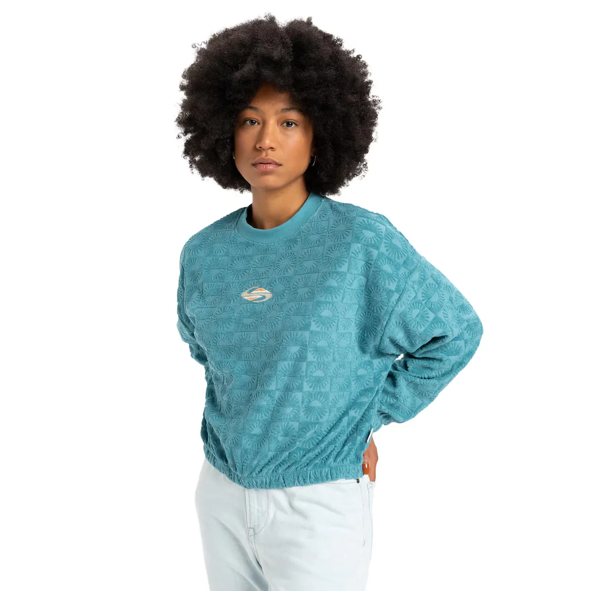 

Женская толстовка Quiksilver Tropic Day Sponge, синий