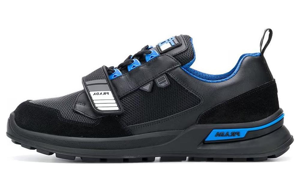 

PRADA Кроссовки Mechano Leather Black Blue