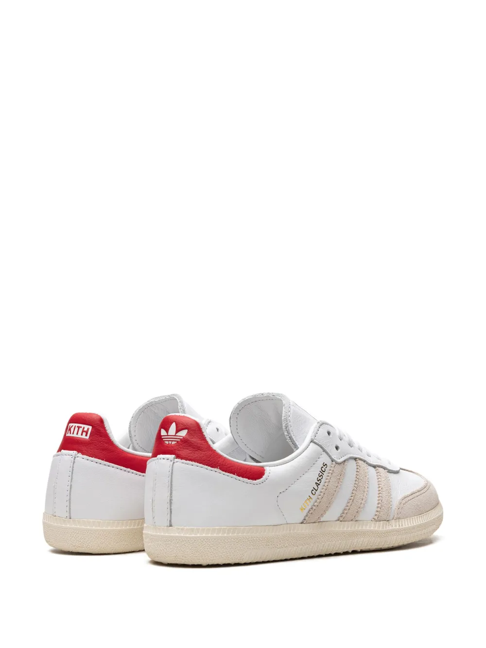 Кроссовки Samba Kith Classics Program White Red adidas, белый — фото 3