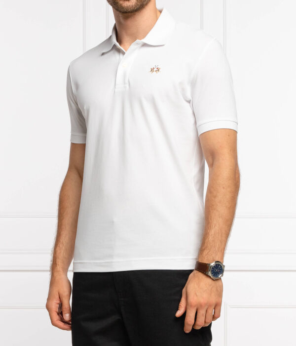 

Рубашка поло Эдуардо Slim fit La Martina, белый