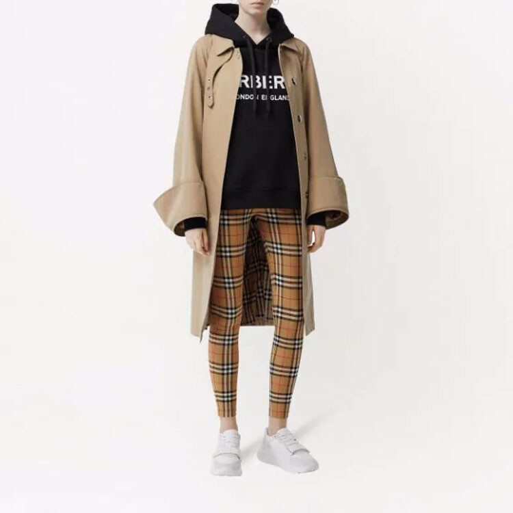 Леггинсы Burberry, женские, бежевый — фото 3