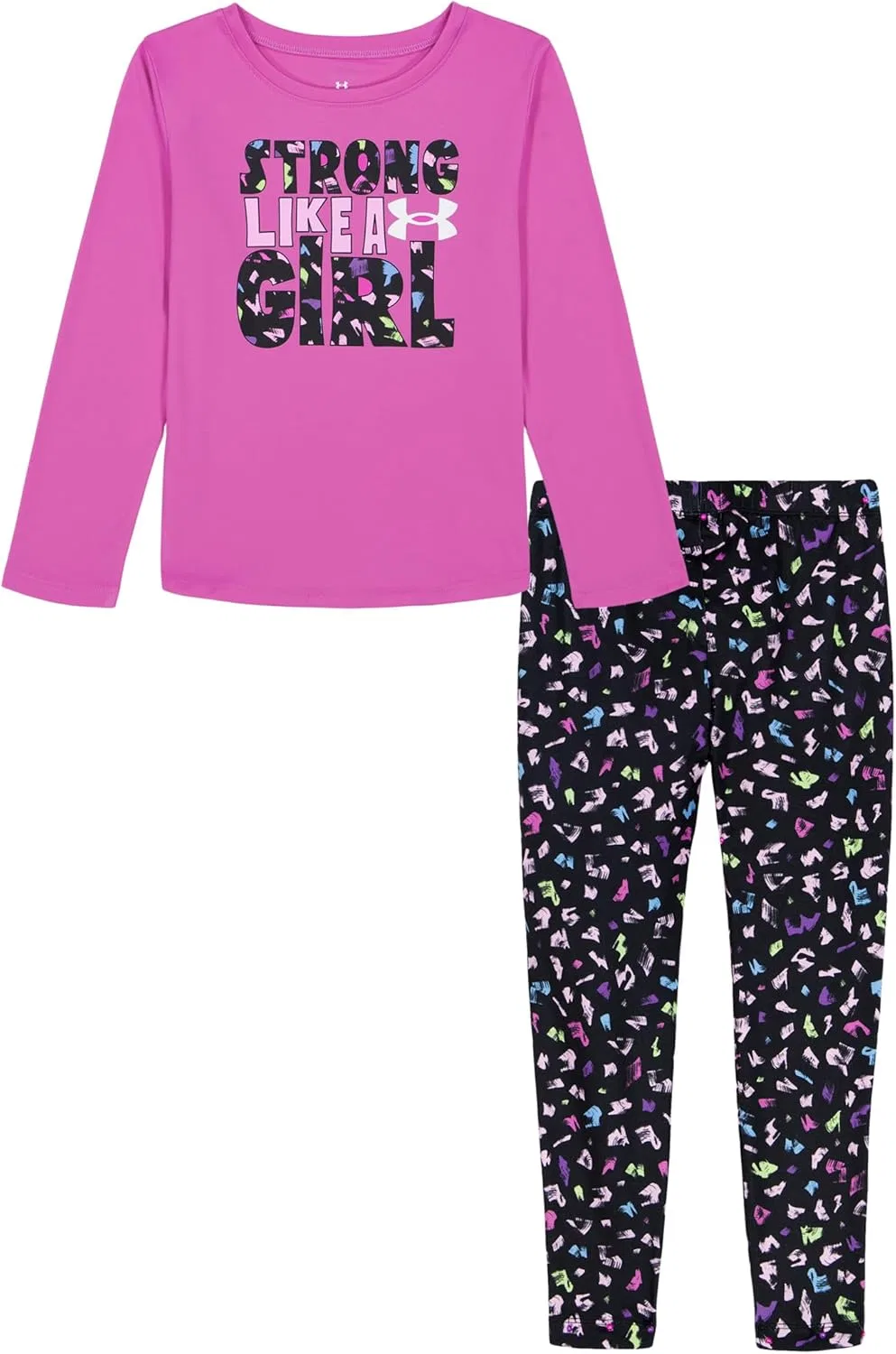 Детский спортивный костюм с принтом Under Armour, цвет Magenta Printed