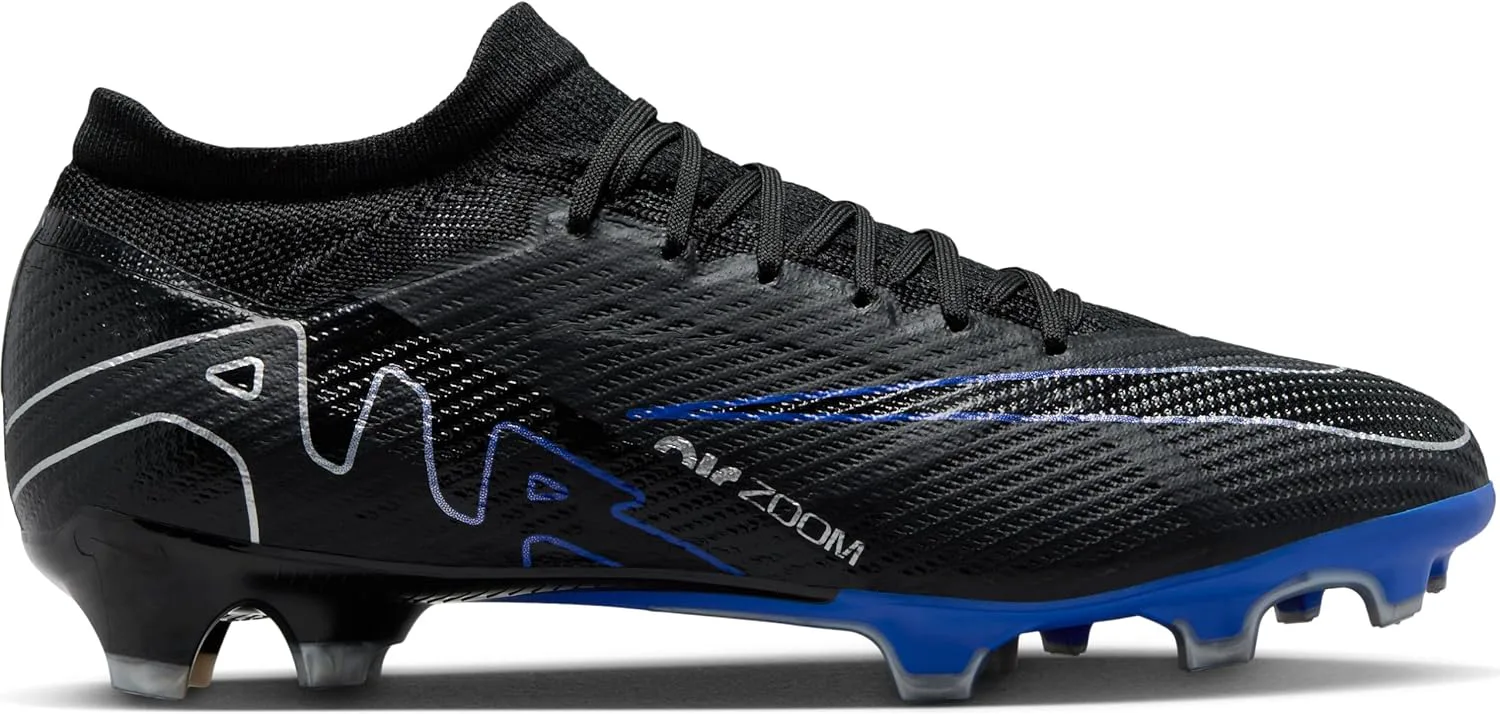 Футбольные бутсы NIKE Vapor 15 Pro для мужчин, черный хром/гипер-синий, размер 10 US — фото 4