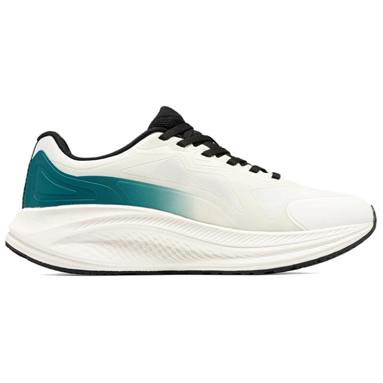 361° Тренировочные кроссовки для бега мужские Rain Screen LITE Cushioning, Wear Resistant Low top бело-зеленые — фото 3