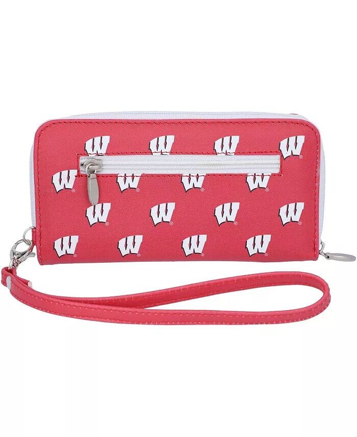 

Женский кошелек Wisconsin Badgers на молнии вокруг браслета Eagles Wings