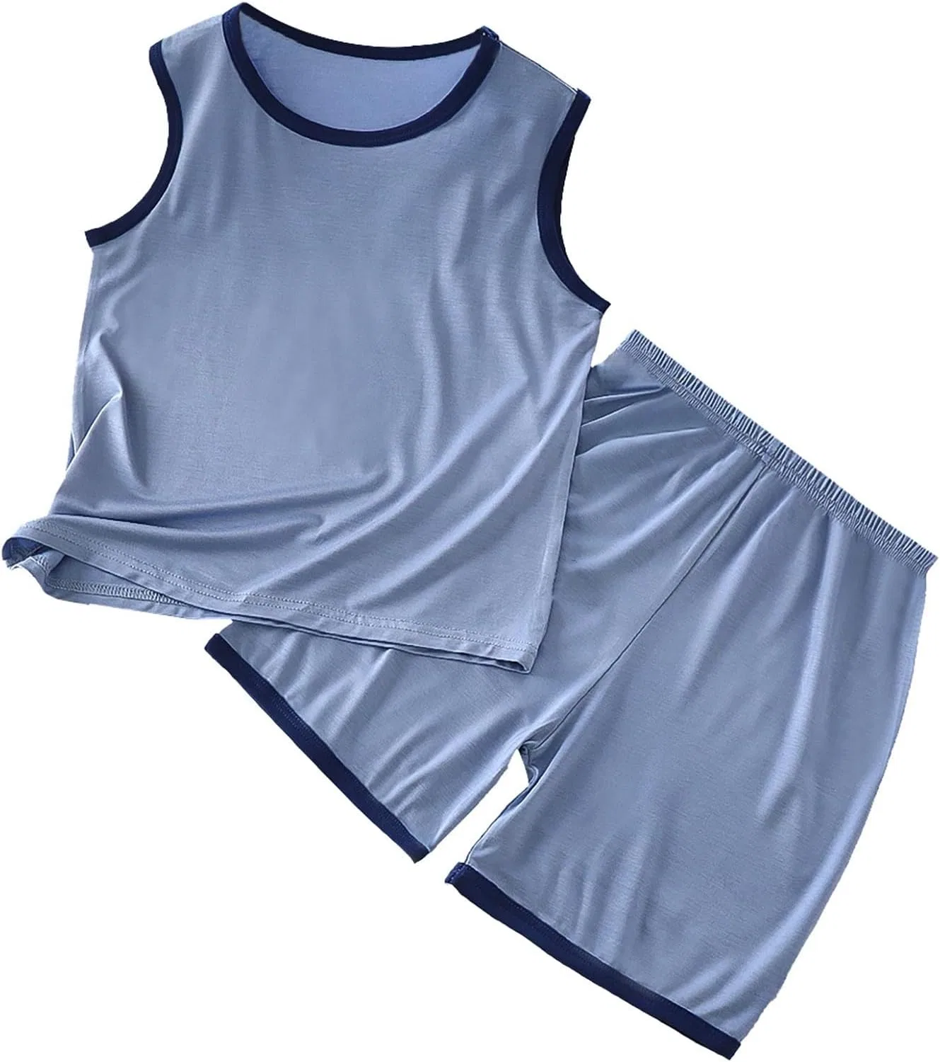 Детский комплект топ и шорты, хлопок, Generic, Blue
