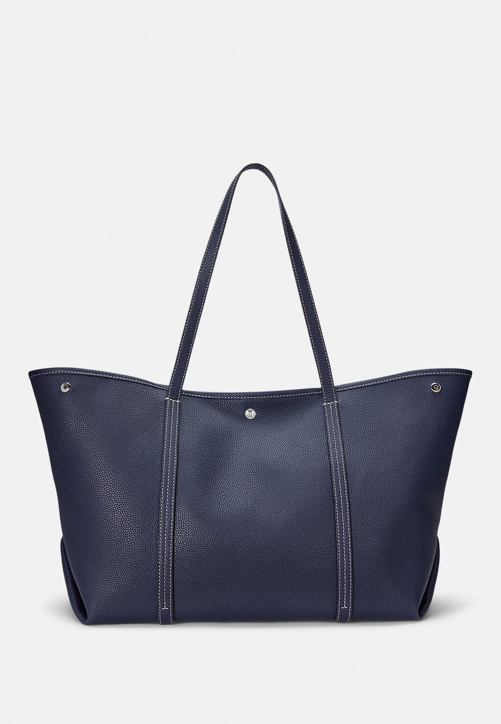 

Сумка Weekender PEBBLED LEATHER LARGE EMERIE TOTE BAG Ralph Lauren, темно-синий