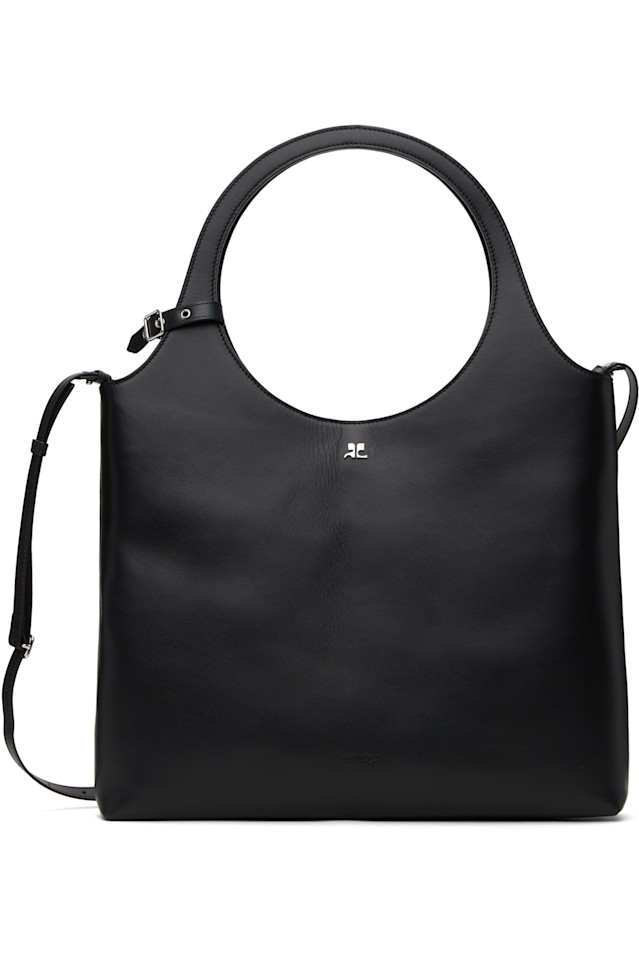 

Сумка-тоут кожаная Back holy day Courrèges, черный