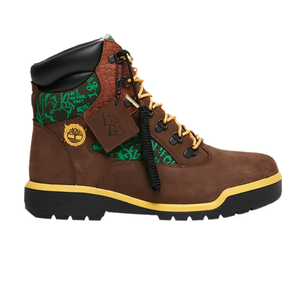 Ботинки водонепроницаемые Desus & Mero x Timberland 6 Inch, коричневый