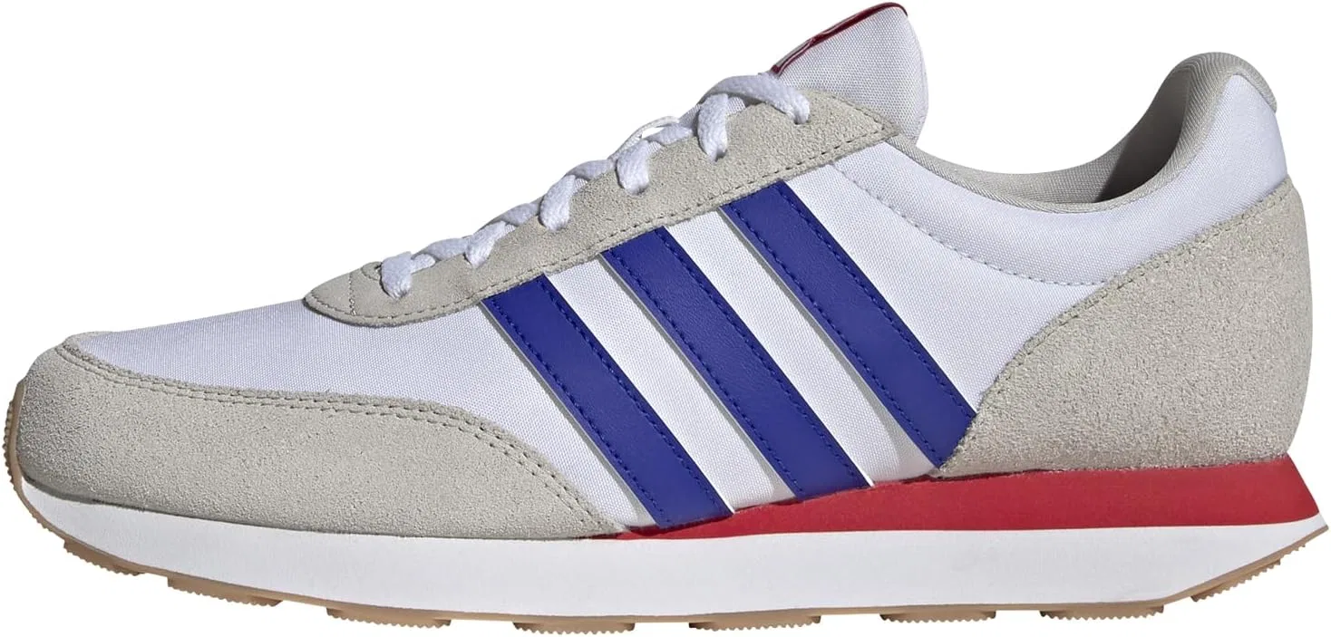 Мужские кожаные кроссовки Adidas Run 60s 3.0, Cloud White Lucid Blue Grey One