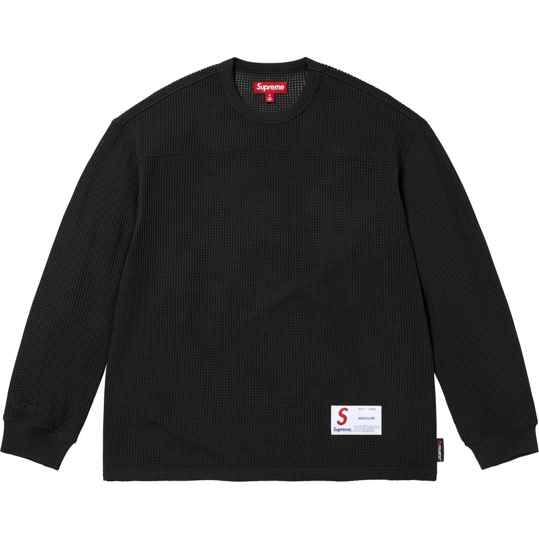 Полартек сетчатая футболка с длинным рукавом Supreme, розовый — фото 3