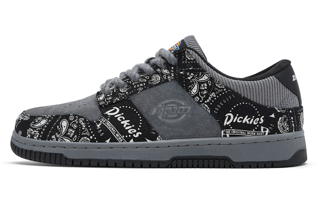

Dickies Низкие мужские кроссовки для скейтбординга, цвет угольно-черный