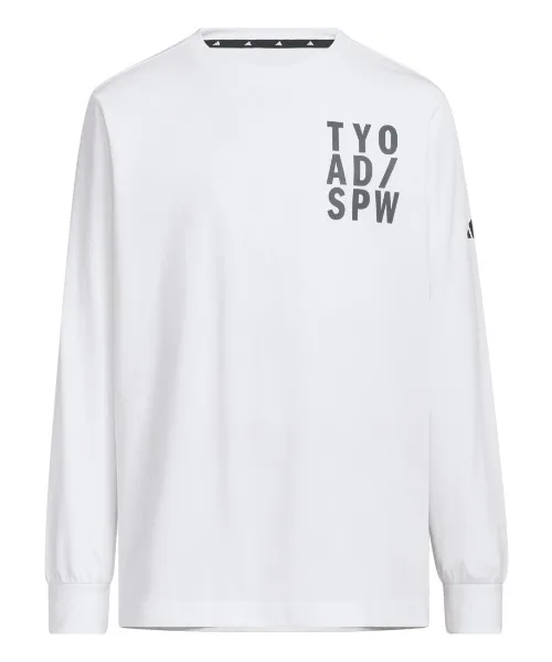 Детская футболка с длинным рукавом adidas Kids Brand Love Loose Fit Single Jersey белая