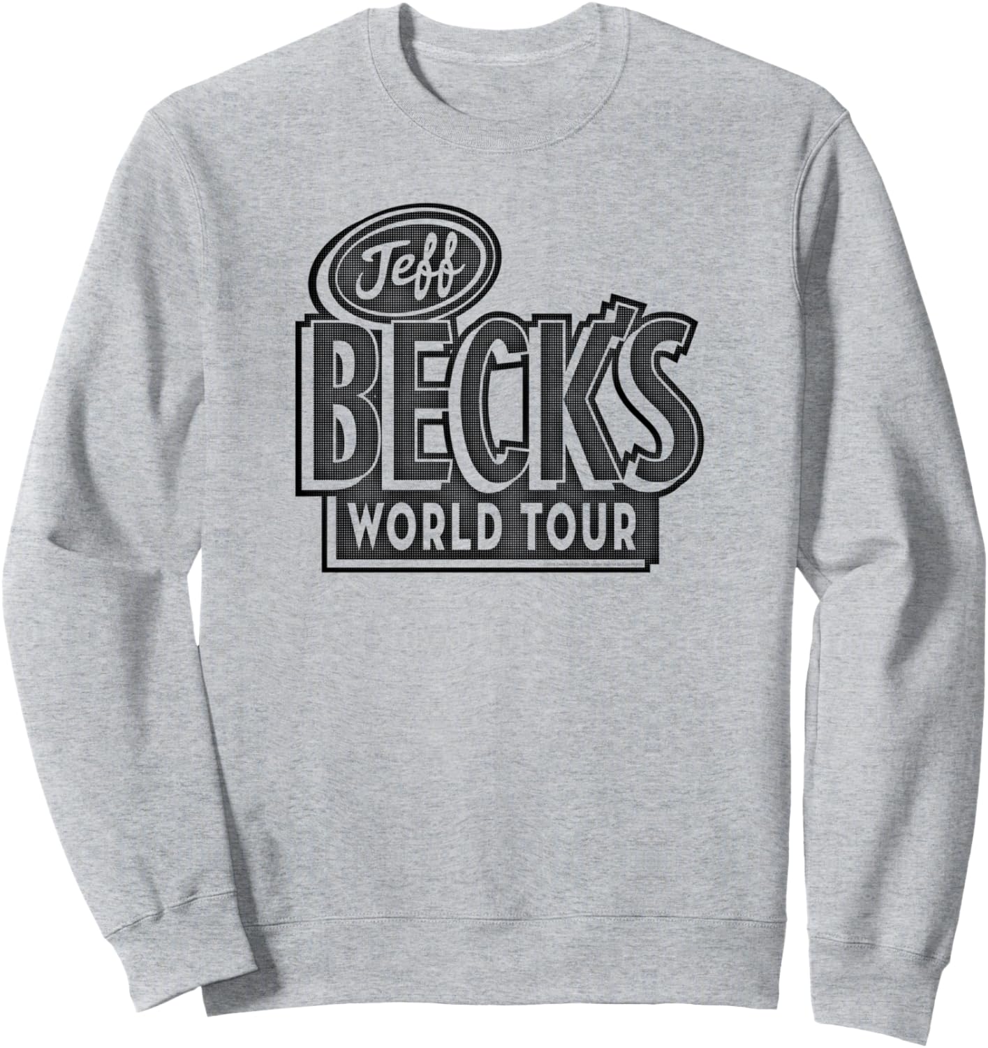 

Толстовка с надписью Мировой тур Бека Jeff Beck, серый