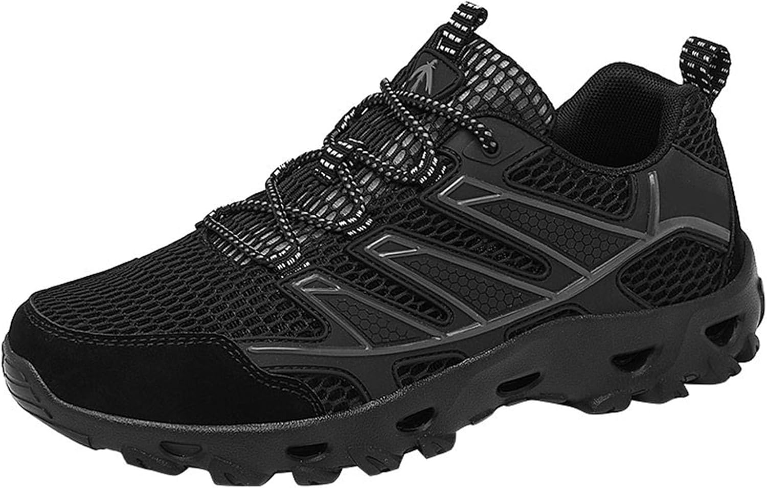 

Легкие мужские кроссовки для походов и активного отдыха, с легким низким каблуком, удобные для ходьбы Generic, черный