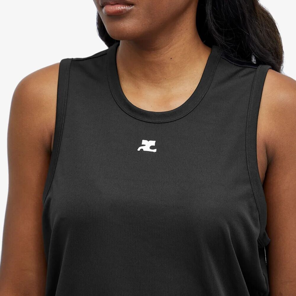 

Courrèges Легкая майка Sports из лайкры, черный