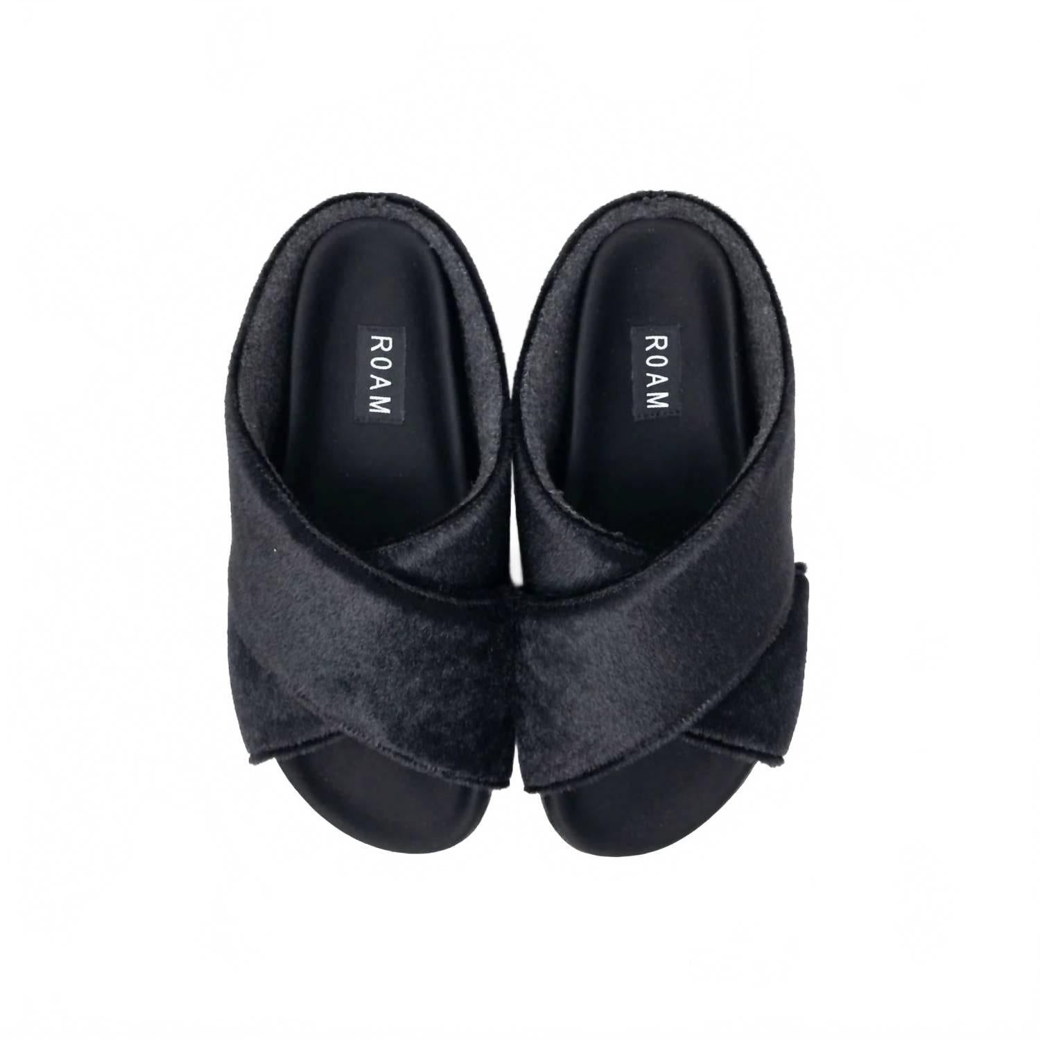 Women's Pony Ultimate-Cross With Faux Calf Hair Sandal In Black ROAM — фото 3