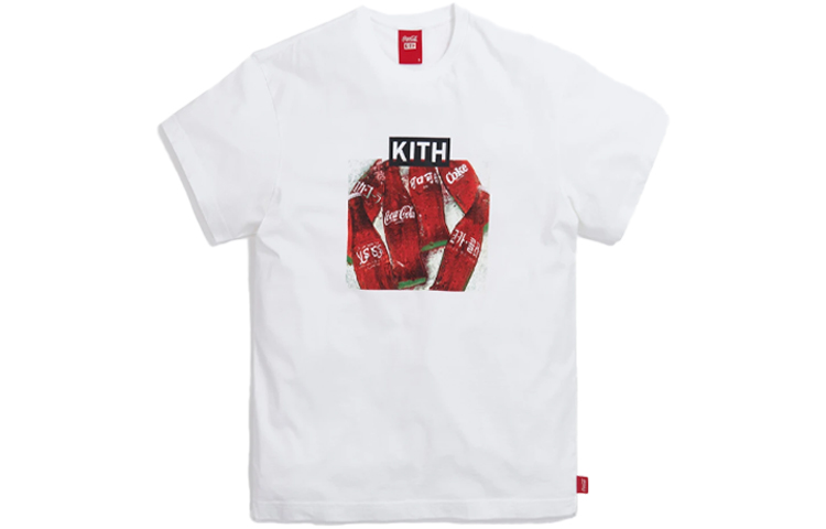 

Винтажная футболка Coca Cola Language Bottle KITH, белая
