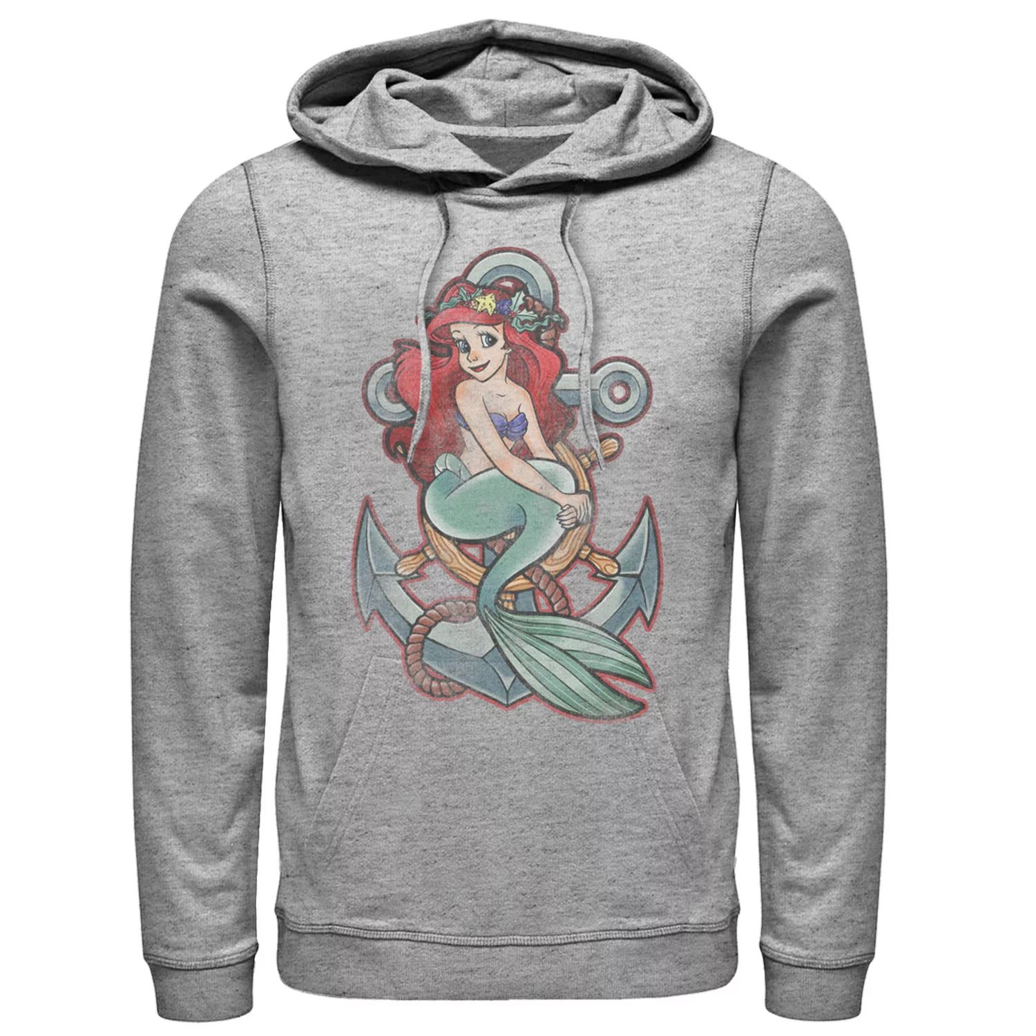 

Мужской пуловер с капюшоном Disney Little Mermaid Licensed Character