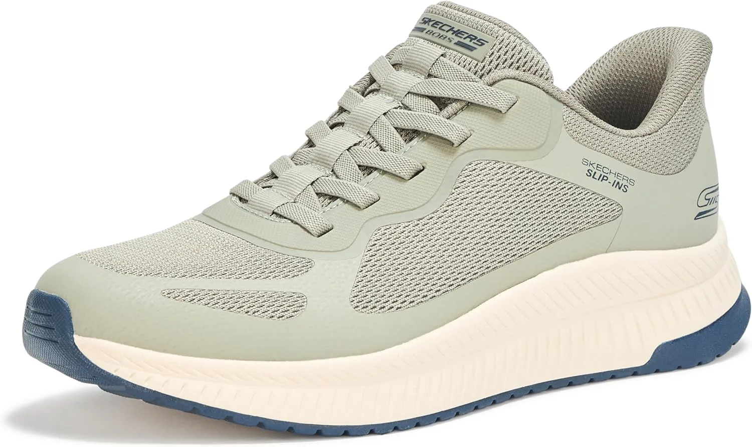 Мужские слипоны Skechers без рук - Bobs Sport Squad Chaos 4, оливковый