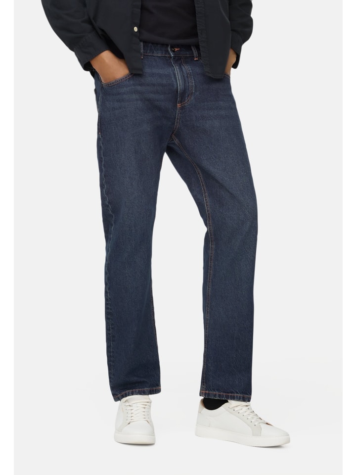 

Camel Active Свободные джинсы с пятью точками кроя из чистого хлопка темно-синего цвета