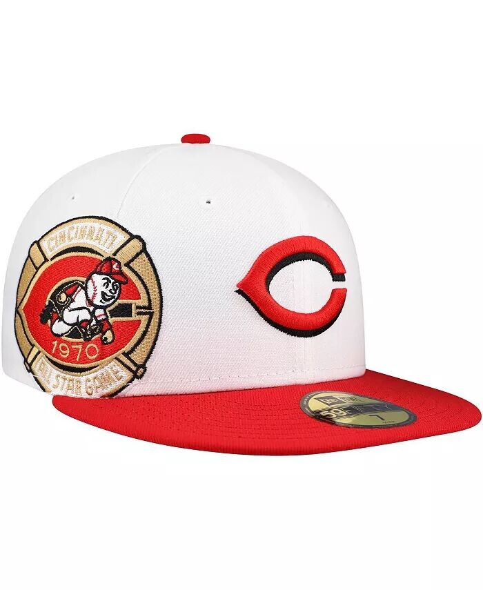 

Мужская белая/красная кепка Cincinnati Reds Major Sidepatch 59FIFTY Fitted New Era