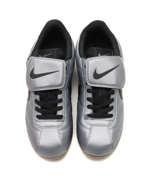 Унисекс кроссовки Cortez SE NIKE с отстёгивающимся язычком серые — фото 2