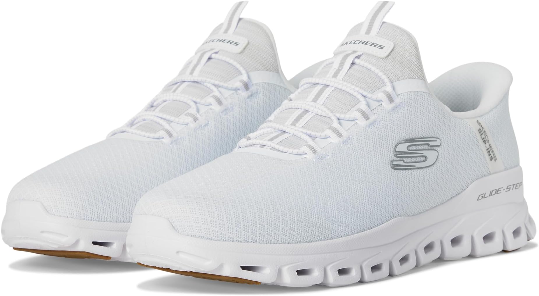 

Кроссовки SKECHERS Glide-Step Noxus Hands Free Slip-in, белый