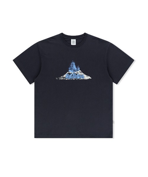 

Футболка с принтом извержения вулкана YESEYESEE