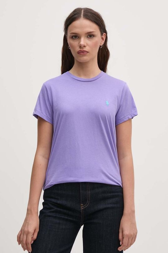 

Хлопковая футболка Polo Ralph Lauren, фиолетовый