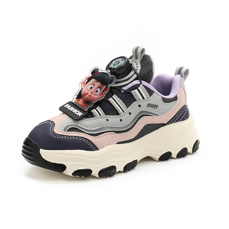 

Нескользящие износостойкие низкие детские кроссовки для повседневной носки RHOBESAM, фиолетовый