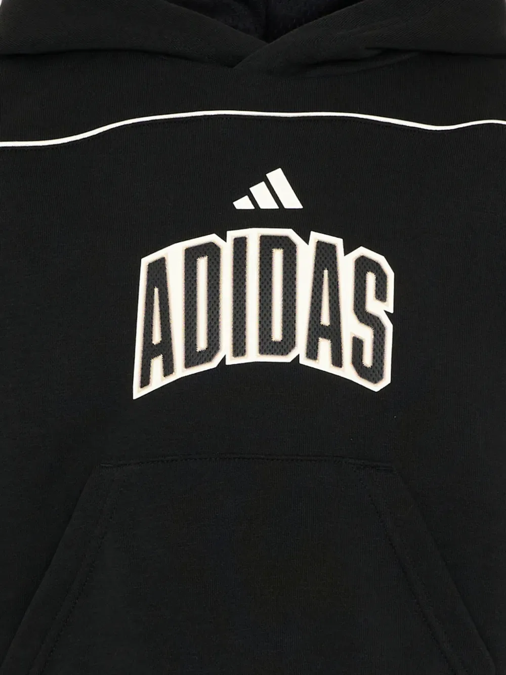 Худи с графическим изображением надписи «Стадион» Adidas Kids, черный — фото 4