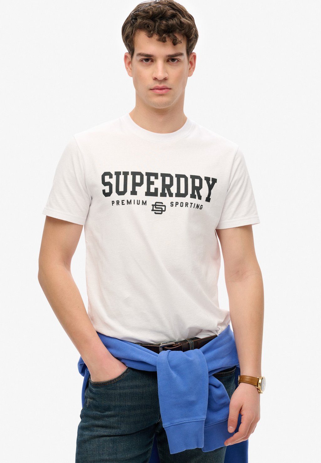 

Футболка с принтом Superdry, цвет Optic