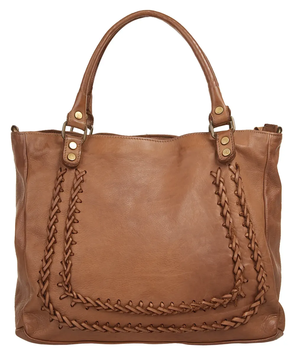 

Шоппер Samantha Look, натуральная кожа, производство Италия, цвет Cognac