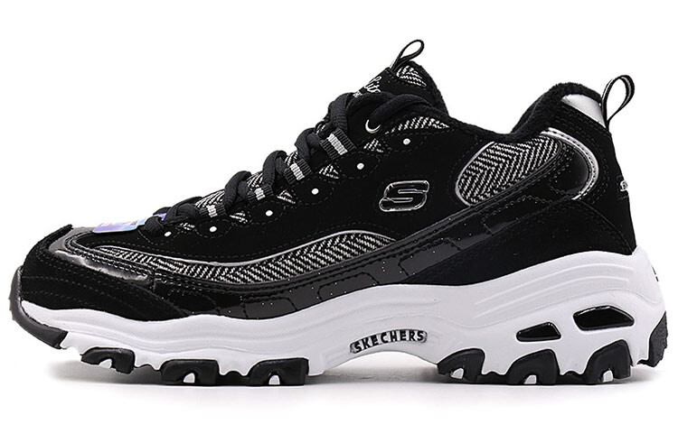 

Кроссовки Skechers D Lites Low-Top Running Shoes Black/White Women's, черного/белого цвета Skechers, Черный, Кроссовки Skechers D Lites Low-Top Running Shoes Black/White Women's, черного/белого цвета Skechers