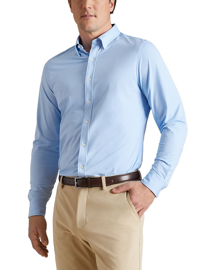 

Комфортная рубашка Commuter Slim Fit Rhone, синий