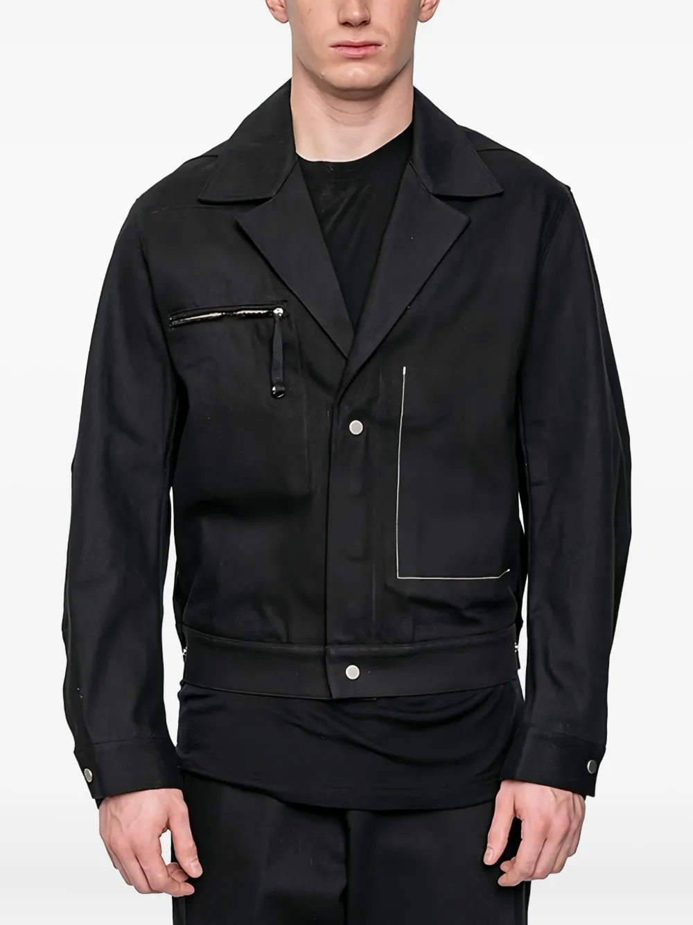 

Джинсовая куртка Maz с молниями Joe Chia, черный