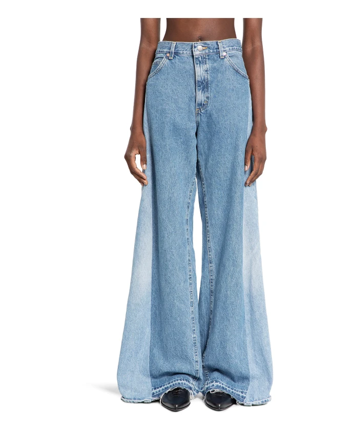 

Разноцветные расклешенные джинсы E.L.V. Denim, синий