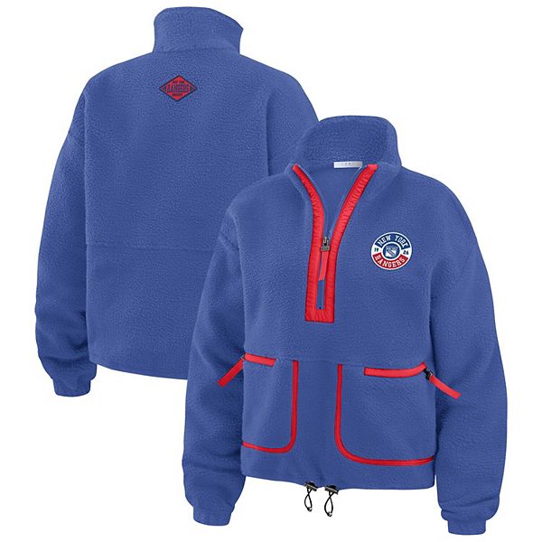 

Женская синяя поларфлисовая куртка-полузип New York Rangers Wear By Erin Andrews