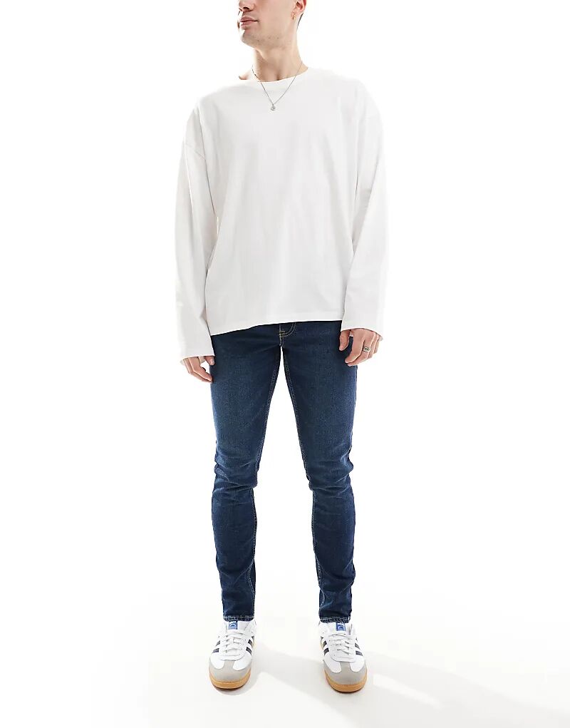 

Узкие джинсы цвета стираный индиго New Look