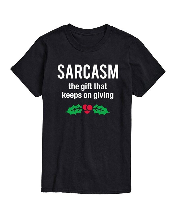 

Мужская футболка с коротким рукавом Sarcasm Gift Keeps Giving AIRWAVES, черный