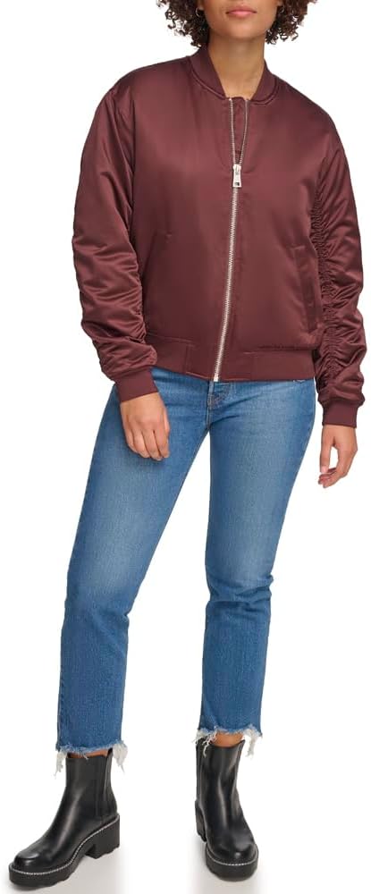 

Levi's Женская свободная куртка-бомбер, Dark Chocolate