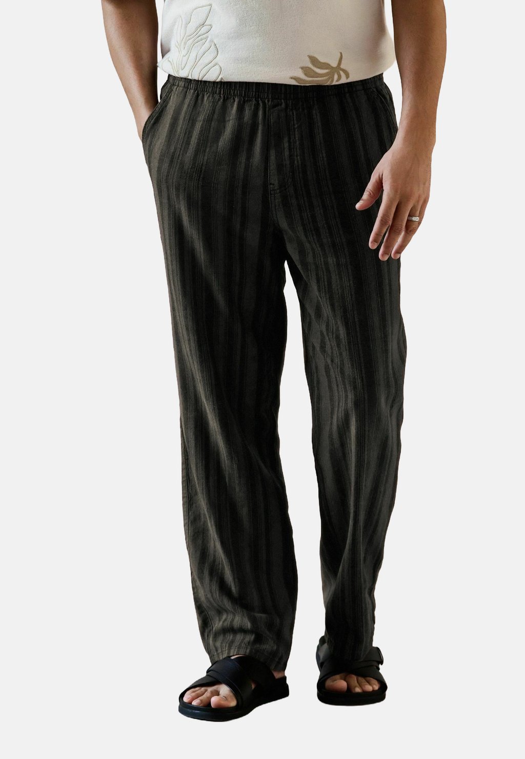 

Брюки REGULAR FIT - STRIPED Next, черный