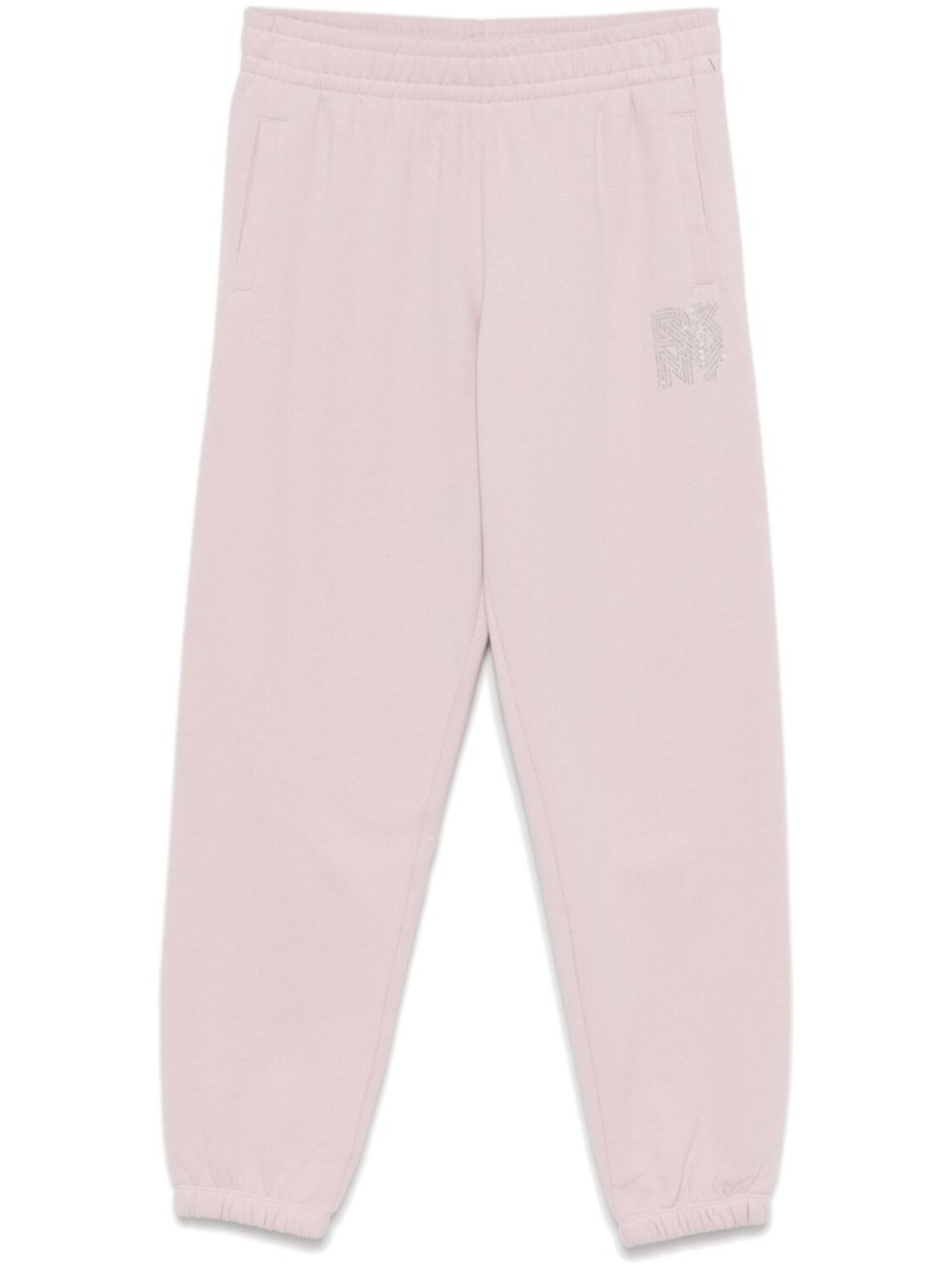

Брюки с логотипом из стразов DKNY, розовый