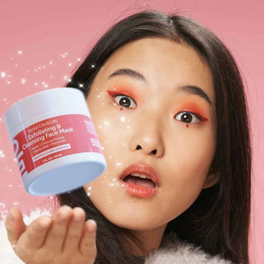 Маска для лица Seoul Ceuticals — Корейская отшелушивающая и очищающая K Beauty Skincare — фото 2