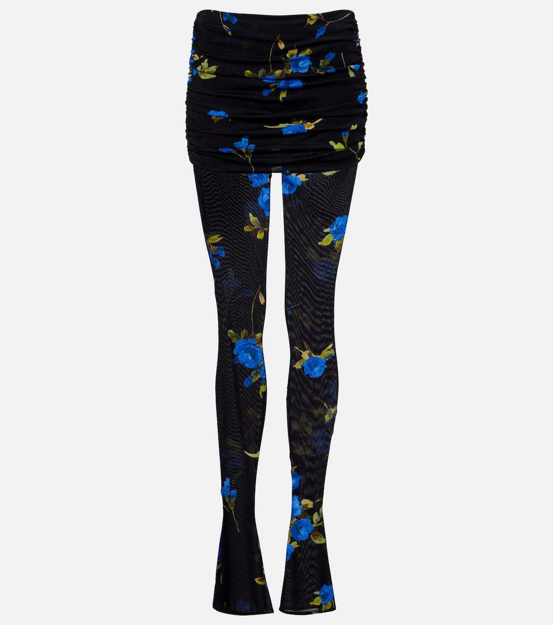 

Леггинсы из цветочного джерси Blumarine, Black\Brilliant Blue