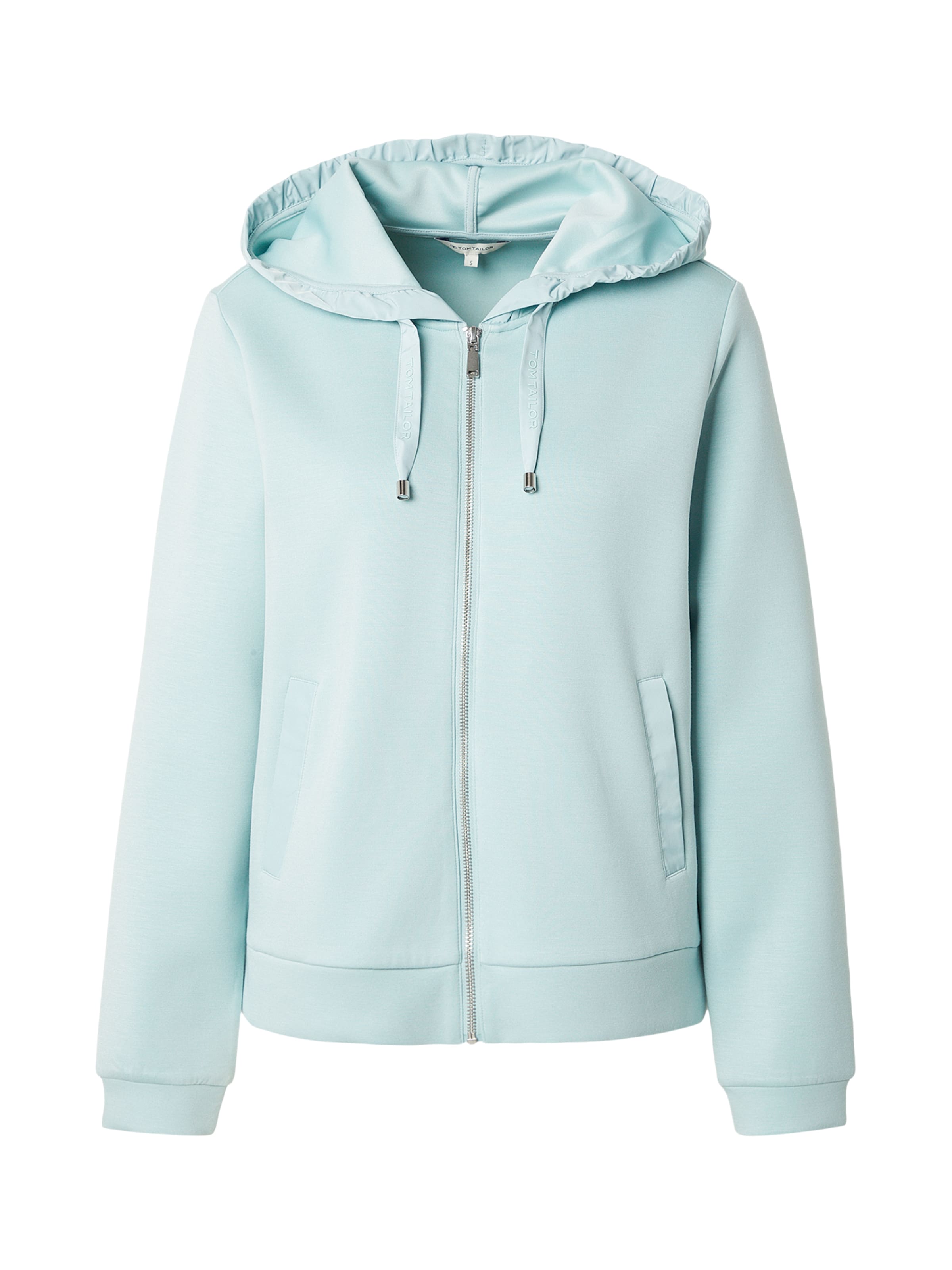 

TOM TAILOR Худи на молнии в пастельно-голубом цвете, Синий, TOM TAILOR Худи на молнии в пастельно-голубом цвете