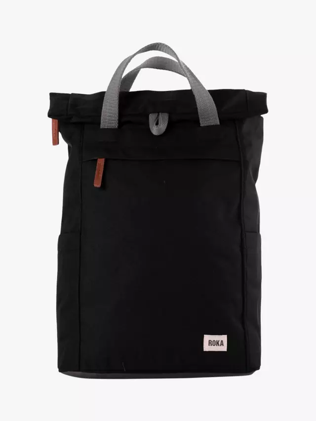 

Рюкзак ROKA London Finchley A Recycled Canvas Rolltop, цвет ash