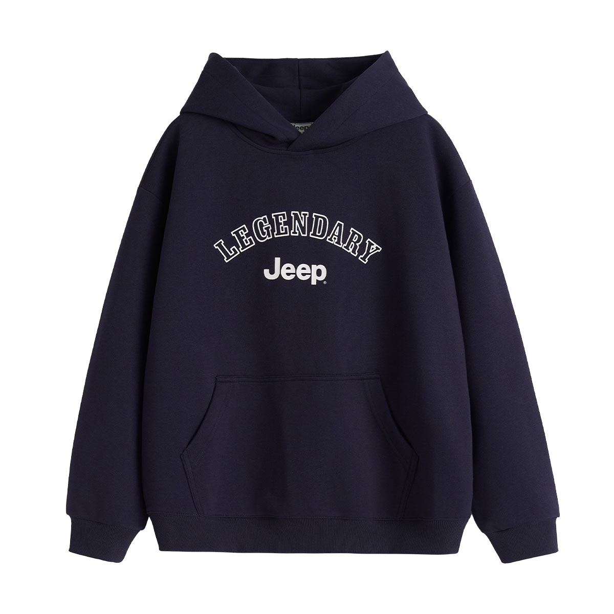 Толстовка с капюшоном Grade School Jeep, серый (fleece-lined) — фото 3
